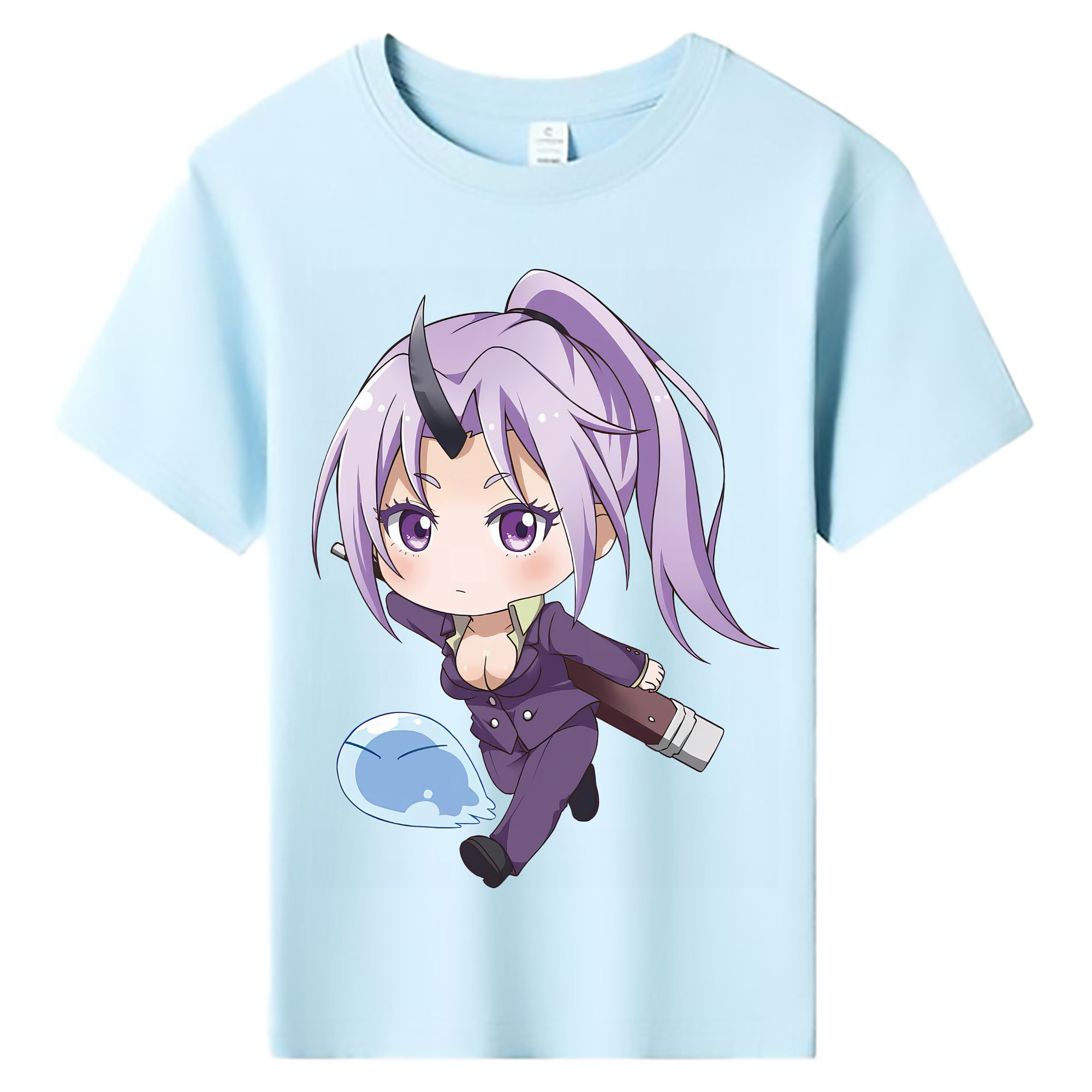 （画像用） 転スラ Regarding Reincarnated to Slime 綿100％キッズTシャツ（フロントプリント）